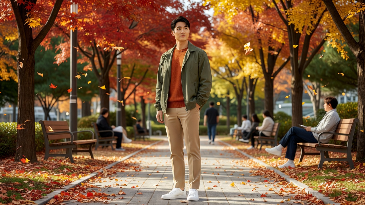 남성 계절코디 목차를 대표하는 실용적인 계절 스타일링 사진