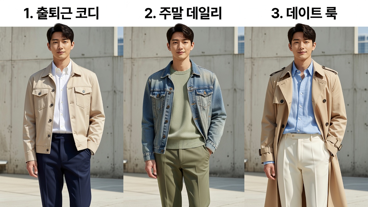 봄에 입기 좋은 남자 캐주얼 코디 추천