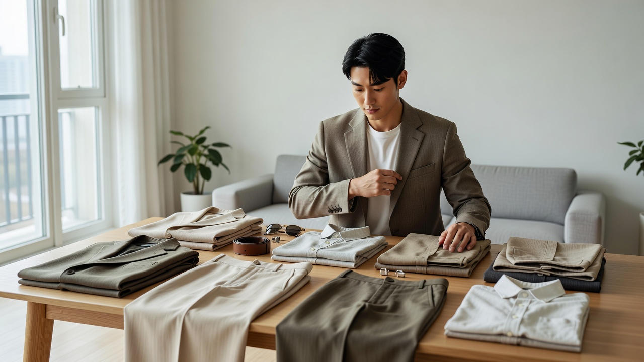 2025 남성 패션 트렌드 목차에 따른 스타일링 아이템 배열